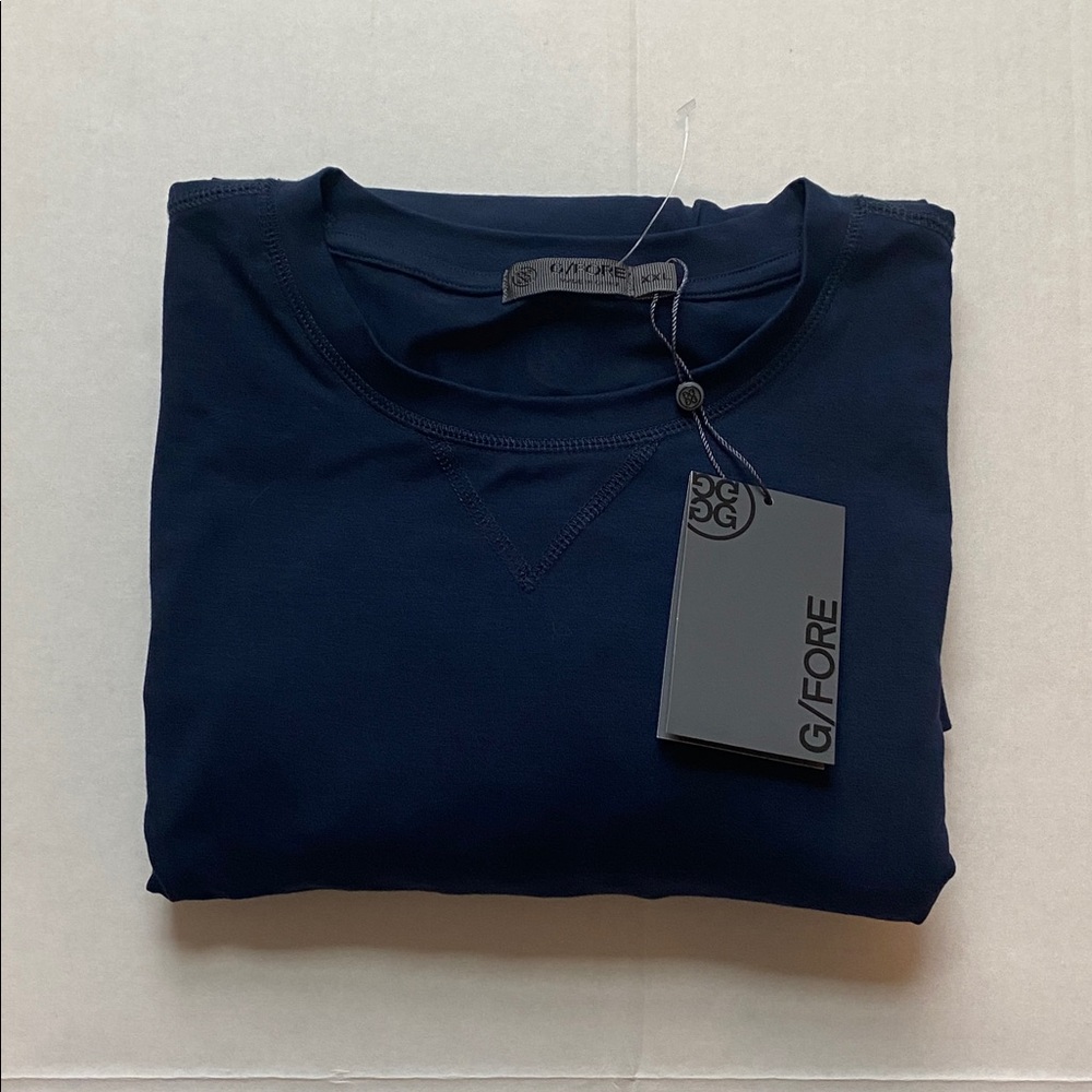 NWT‎ G/FORE Luxe Tailored Fit Crewneck Mid Layer In Twilight - Picture 11 of 11